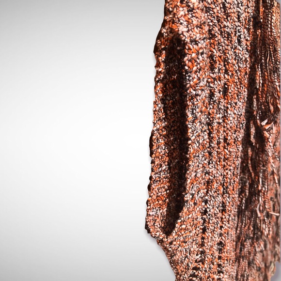 MARCIANO MOIRÉ KNITTED TOP WITH FRINGES - Picture 4 of 10